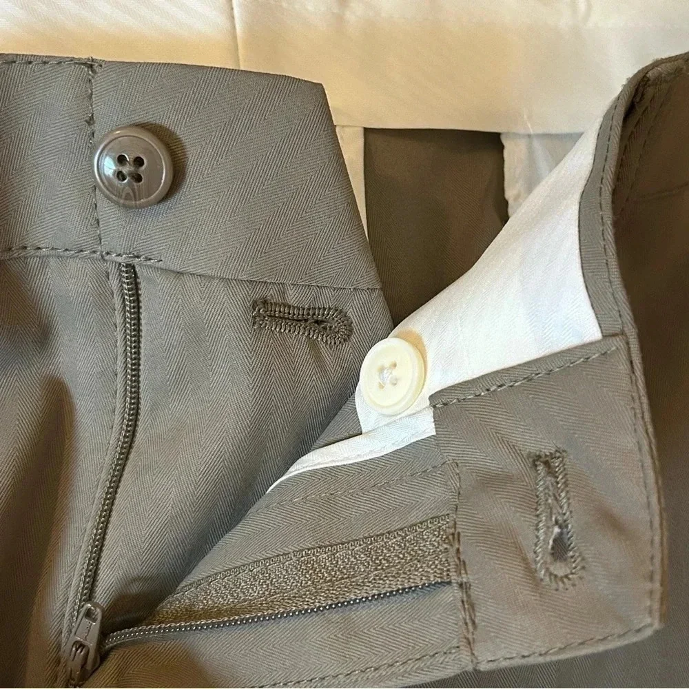 Island Republic Mens Size 42 Dark Tan Khaki Cargo Shorts Pockets Fly Front
